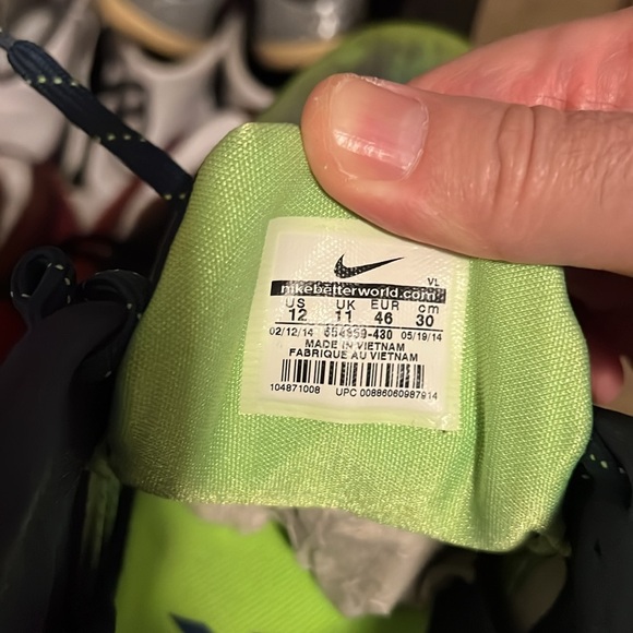 Nike Seahawk colors, football shoes great condition ready to go to that Seahawk - Picture 5 of 6